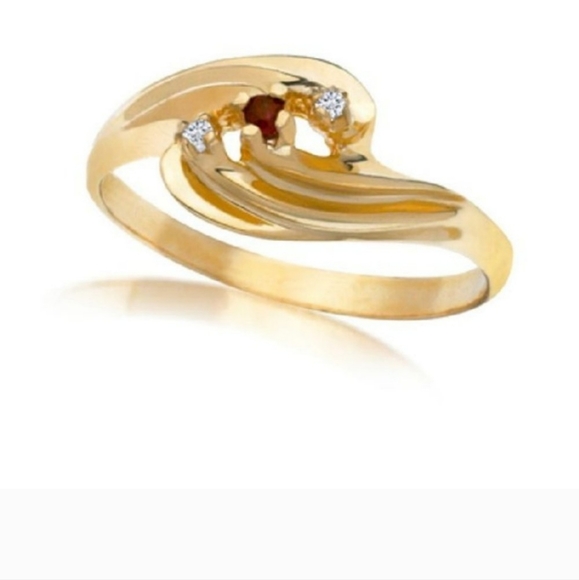 RUBY/diamond ring Genuine ruby/diamond ring. size 6 3/4 scant 7 nwt - Picture 7 of 7